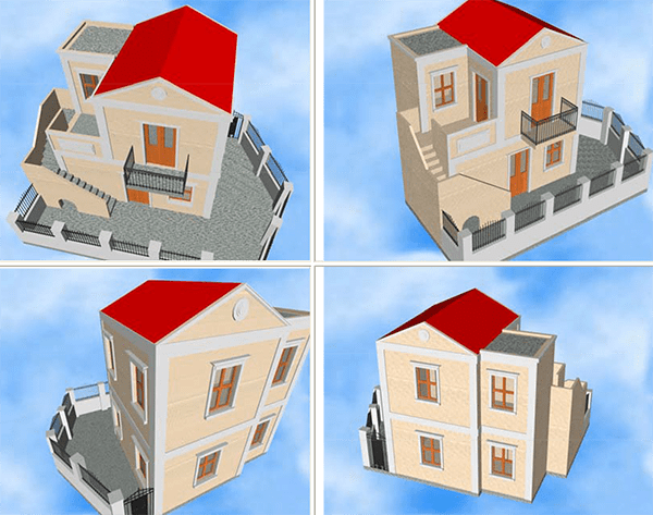 Διώροφη Κατοικία από Οπλισμένο Σκυρόδεμα, Σύμη